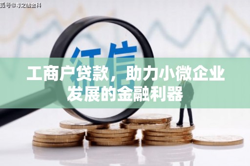 后里工商户贷款，助力小微企业发展的金融利器