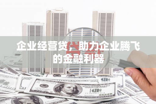 后里企业经营贷，助力企业腾飞的金融利器