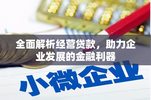 后里全面解析经营贷款，助力企业发展的金融利器