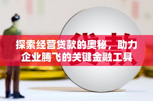后里探索经营贷款的奥秘，助力企业腾飞的关键金融工具