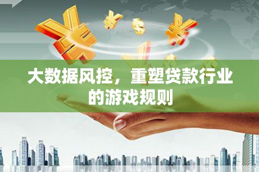 后里大数据风控，重塑贷款行业的游戏规则