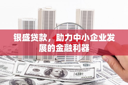 后里银盛贷款，助力中小企业发展的金融利器