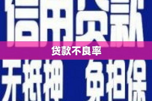 后里贷款不良率