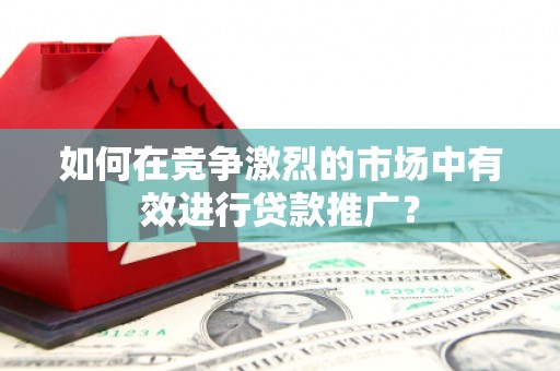 后里如何在竞争激烈的市场中有效进行贷款推广？