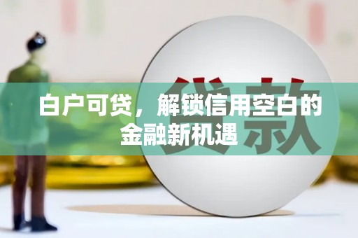 后里白户可贷，解锁信用空白的金融新机遇