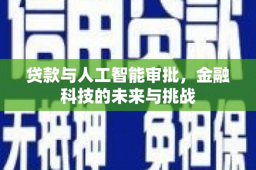 后里贷款与人工智能审批，金融科技的未来与挑战