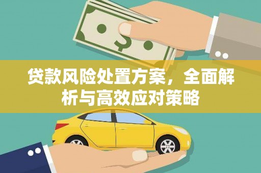 后里贷款风险处置方案，全面解析与高效应对策略
