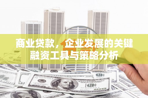后里商业贷款，企业发展的关键融资工具与策略分析