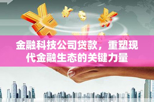 后里金融科技公司贷款，重塑现代金融生态的关键力量