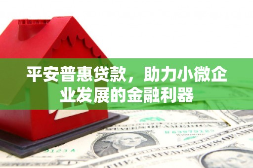 后里平安普惠贷款，助力小微企业发展的金融利器