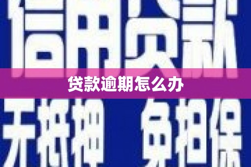 后里贷款逾期怎么办
