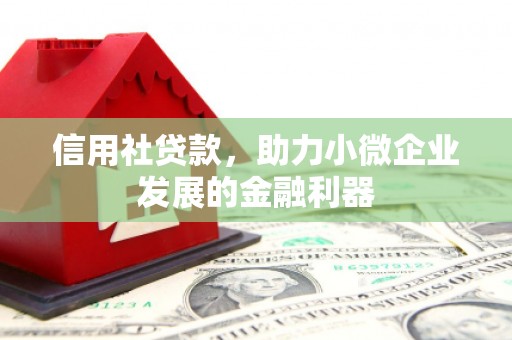 后里信用社贷款，助力小微企业发展的金融利器