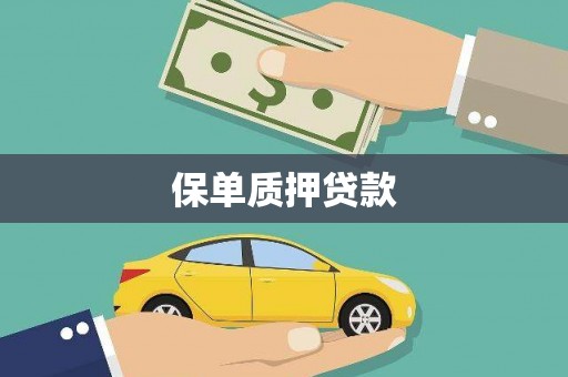 后里保单质押贷款