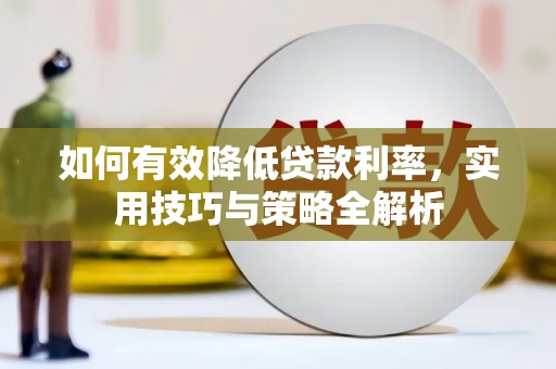 后里如何有效降低贷款利率，实用技巧与策略全解析