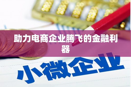 后里助力电商企业腾飞的金融利器