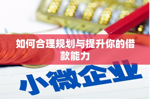 后里如何合理规划与提升你的借款能力