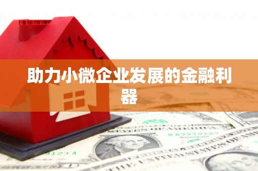 后里助力小微企业发展的金融利器